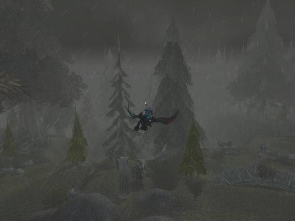 Flying in the rain