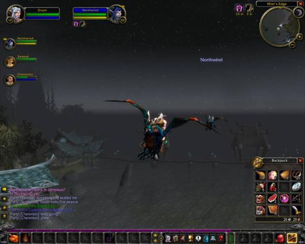 Flying with friends